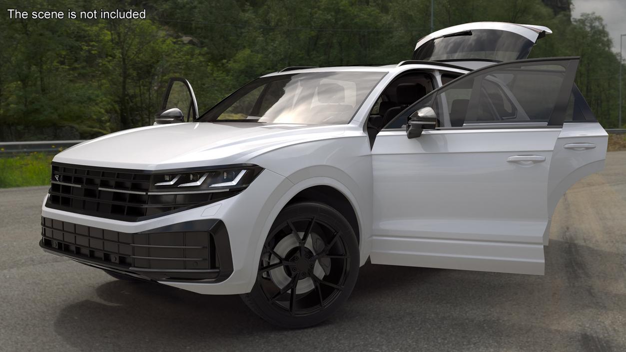 3D model Electric SUV White 2