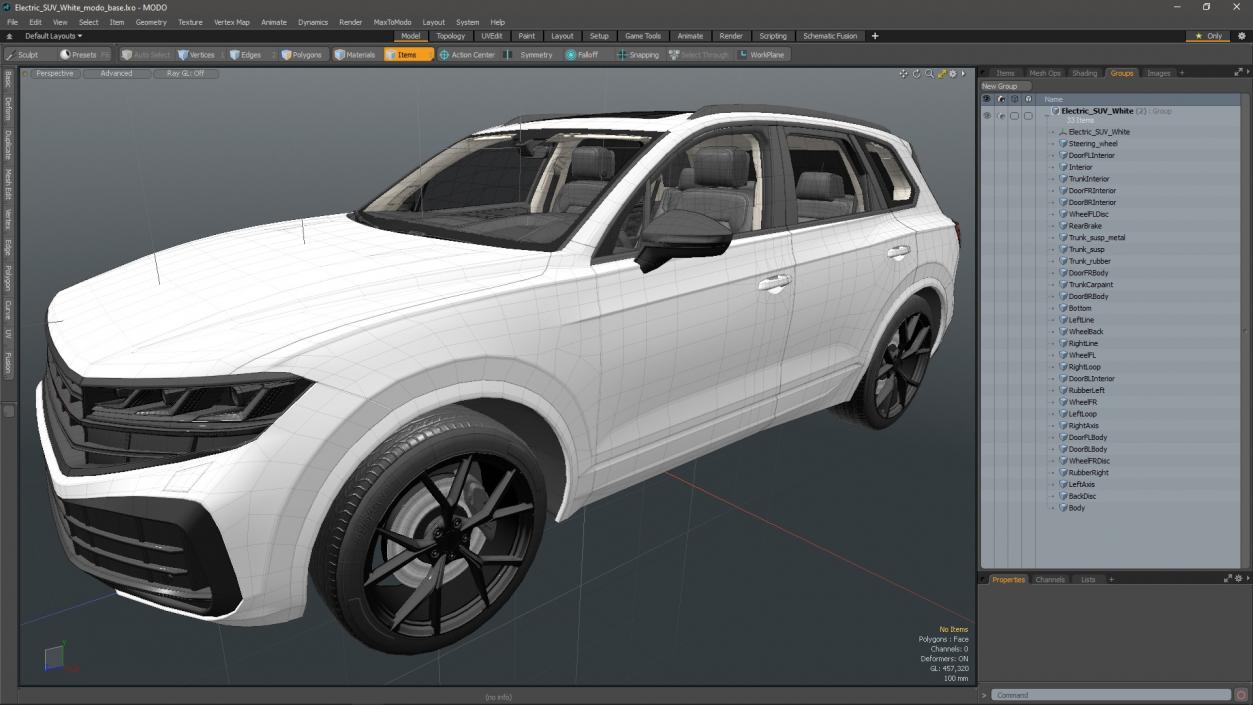 3D model Electric SUV White 2