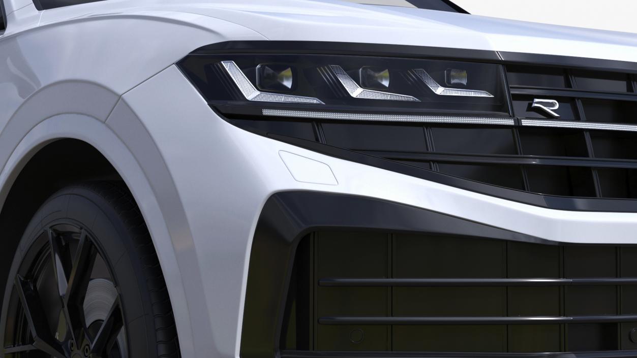 3D model Electric SUV White 2