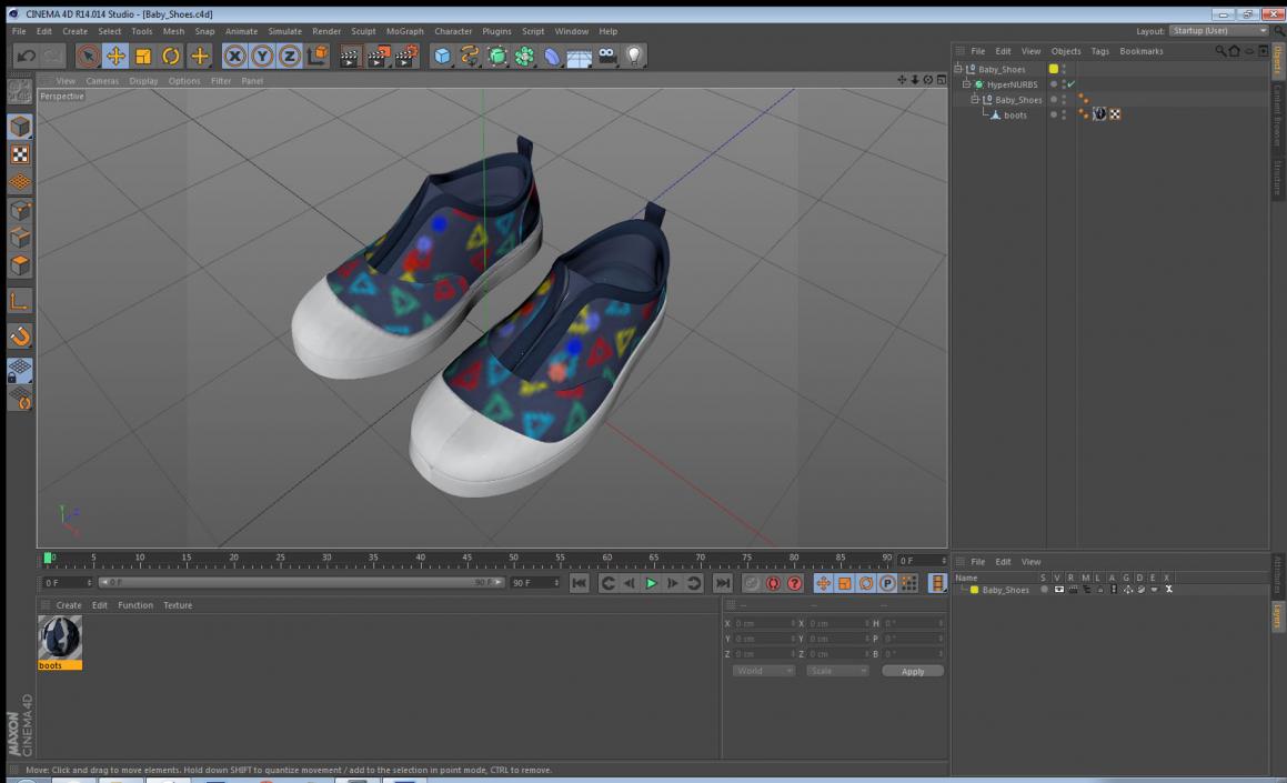 3D model Baby Shoes