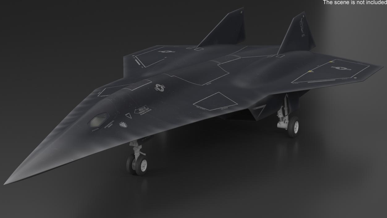 3D model Lockheed SR-72 DarkStar Rigged