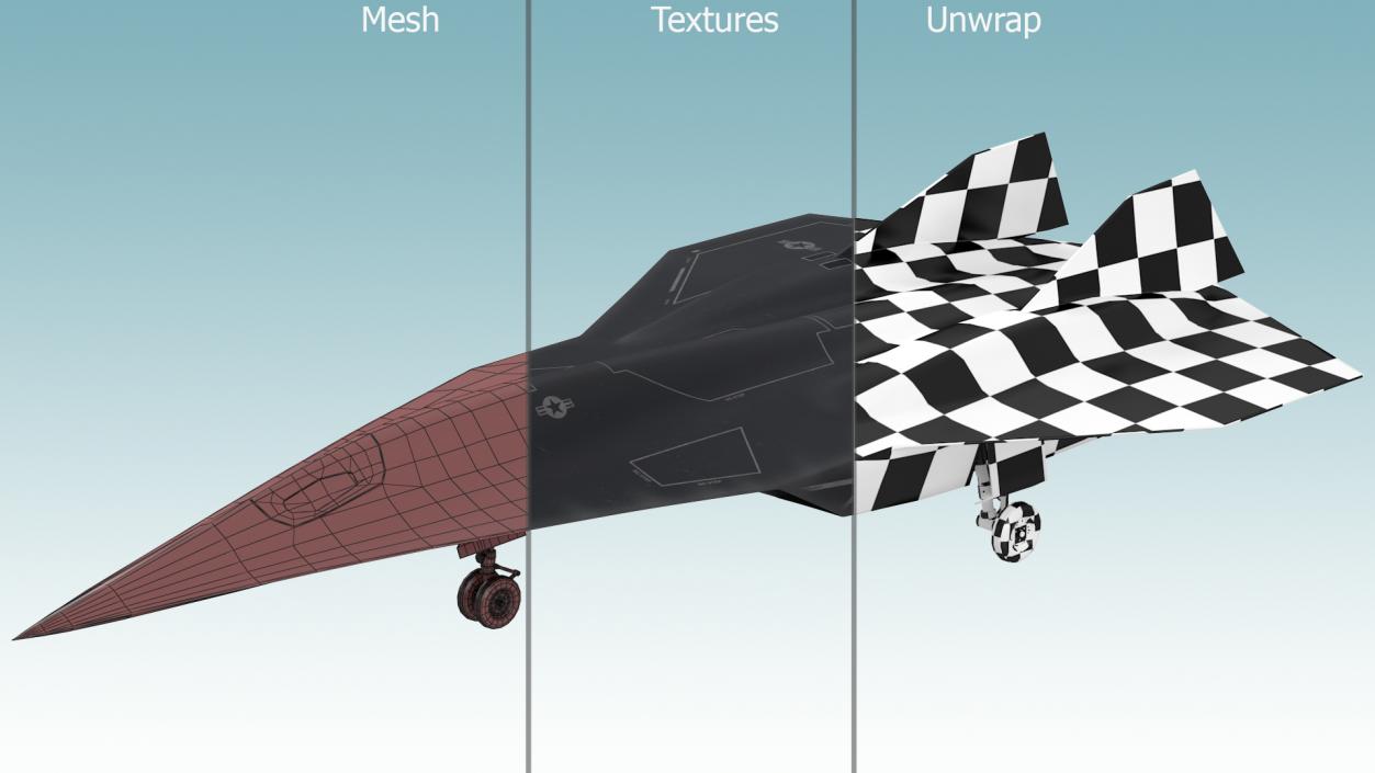 3D model Lockheed SR-72 DarkStar Rigged