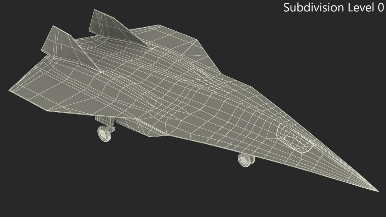 3D model Lockheed SR-72 DarkStar Rigged