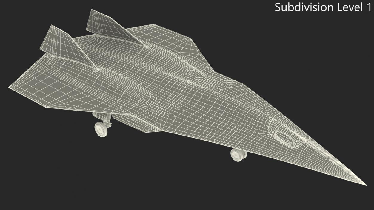 3D model Lockheed SR-72 DarkStar Rigged