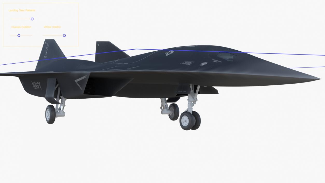 3D model Lockheed SR-72 DarkStar Rigged