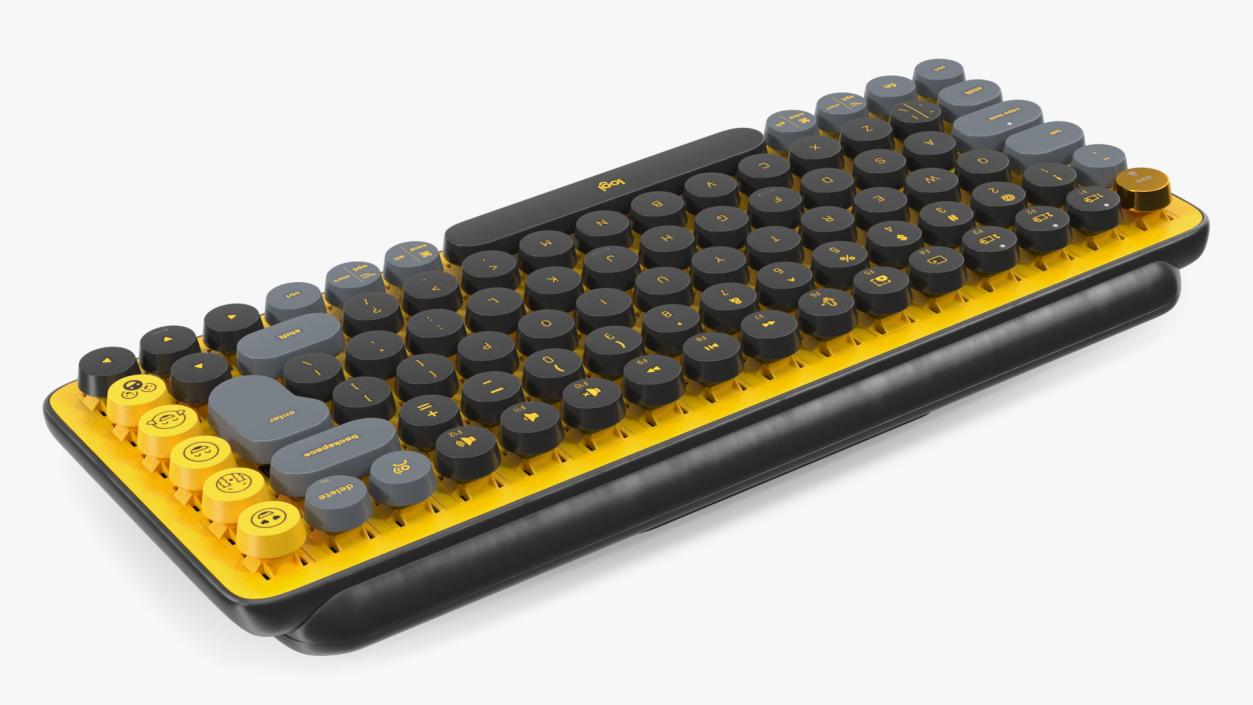 Pop Key Keyboard Logitech Yellow 2 3D model