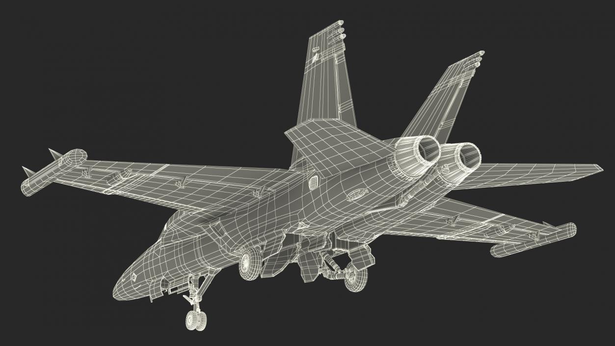 Aircraft Boeing EA-18G without Armament 3D model