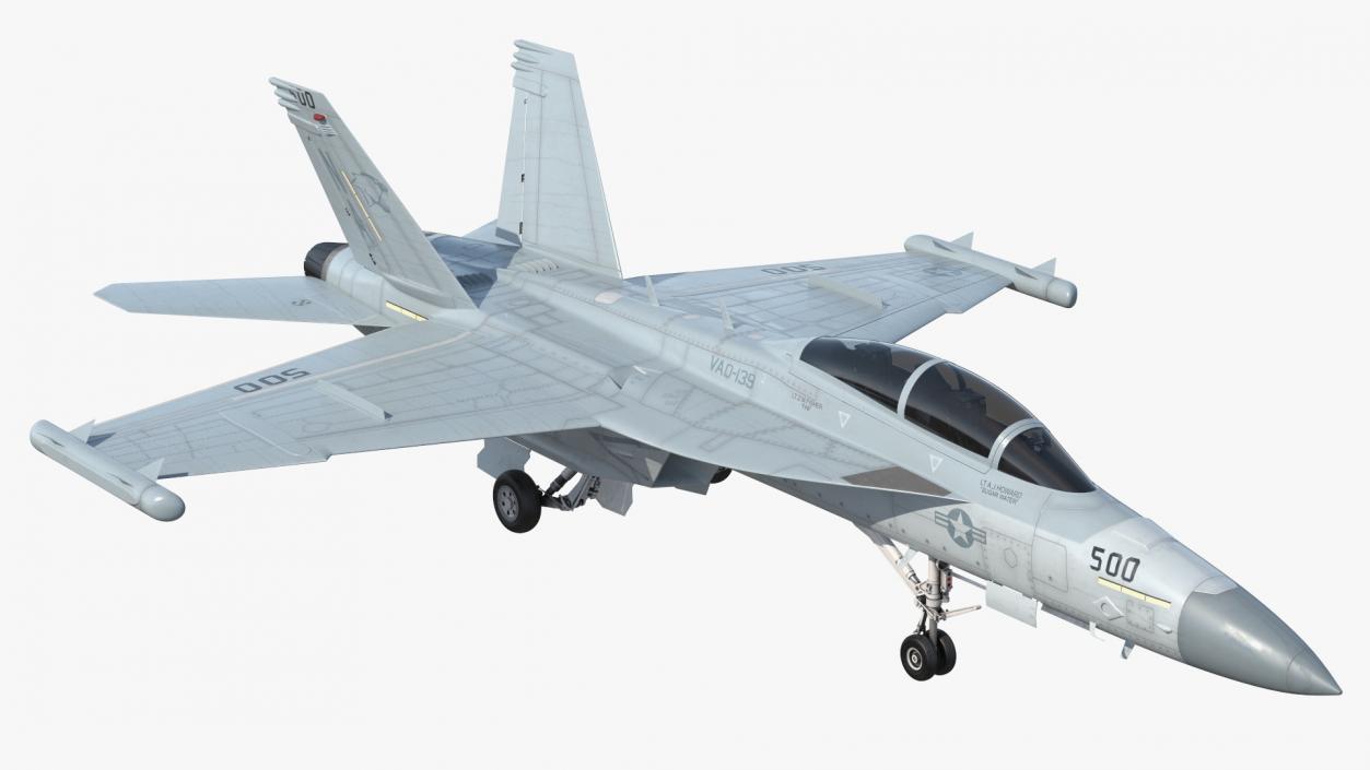 Aircraft Boeing EA-18G without Armament 3D model