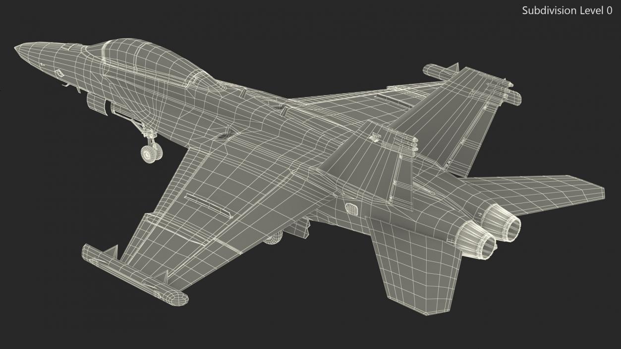 Aircraft Boeing EA-18G without Armament 3D model