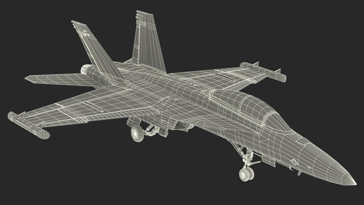 Aircraft Boeing EA-18G without Armament 3D model