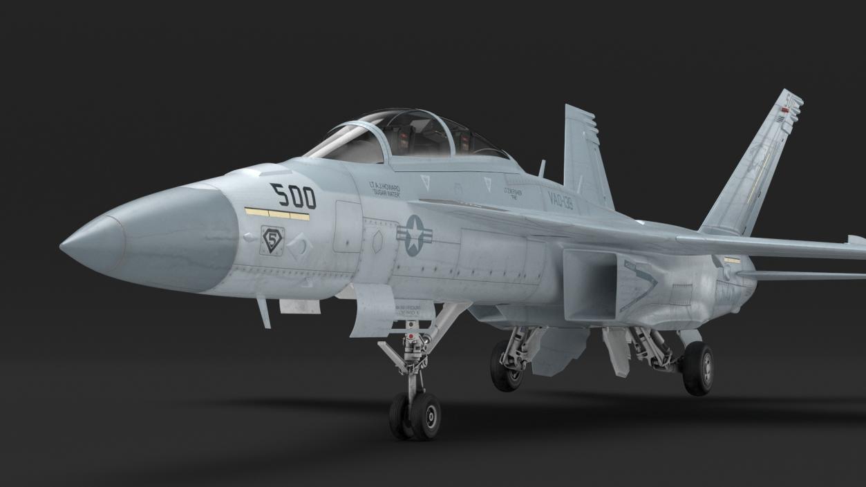 Aircraft Boeing EA-18G without Armament 3D model