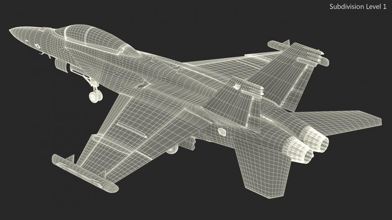 Aircraft Boeing EA-18G without Armament 3D model