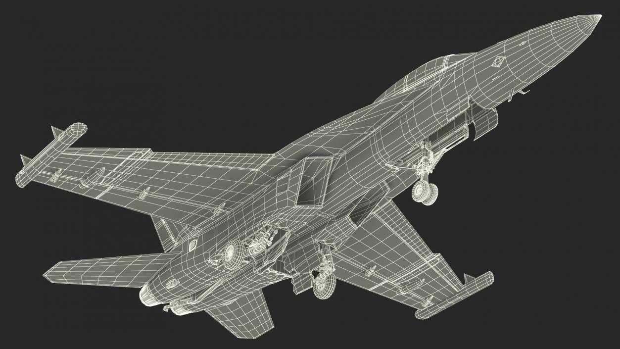 Aircraft Boeing EA-18G without Armament 3D model