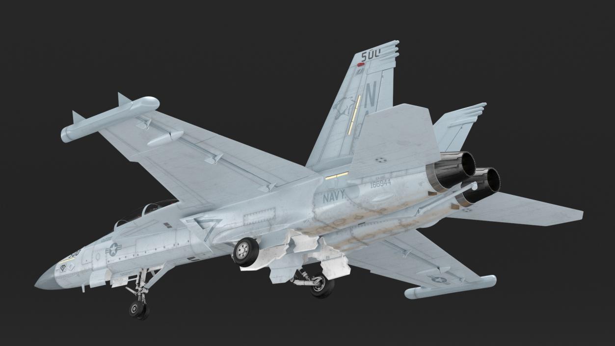 Aircraft Boeing EA-18G without Armament 3D model