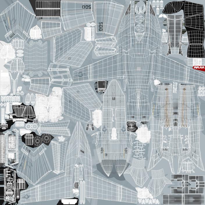 Aircraft Boeing EA-18G without Armament 3D model