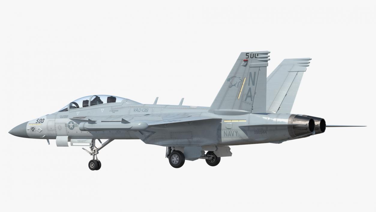 Aircraft Boeing EA-18G without Armament 3D model