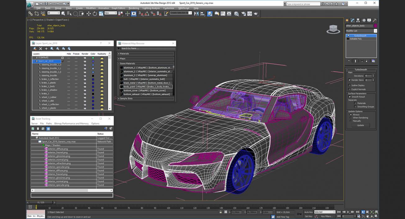 Sport Car 2019 Generic 3D