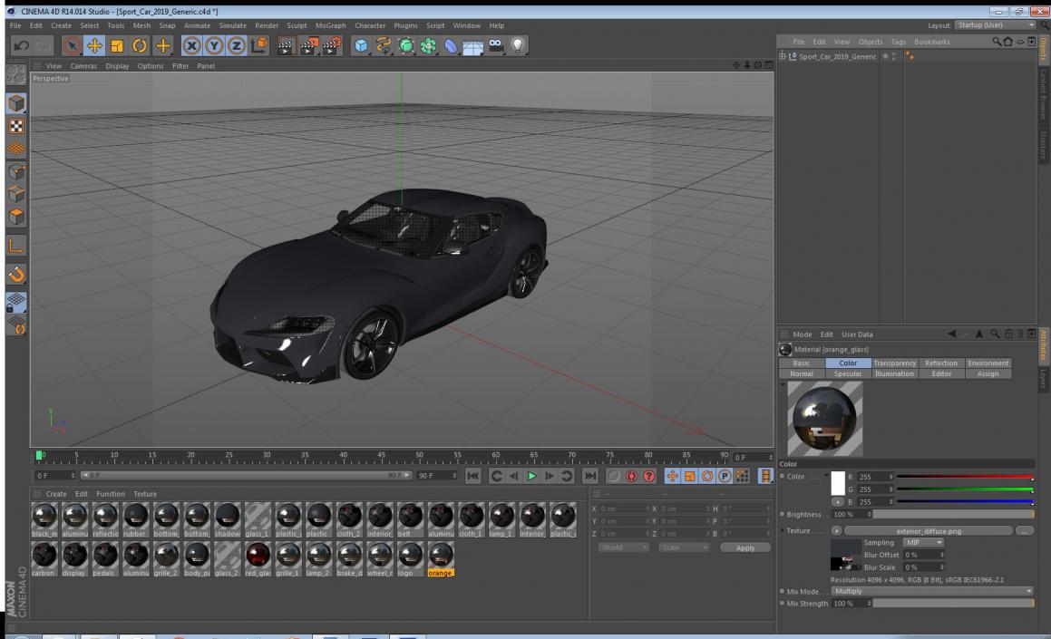 Sport Car 2019 Generic 3D