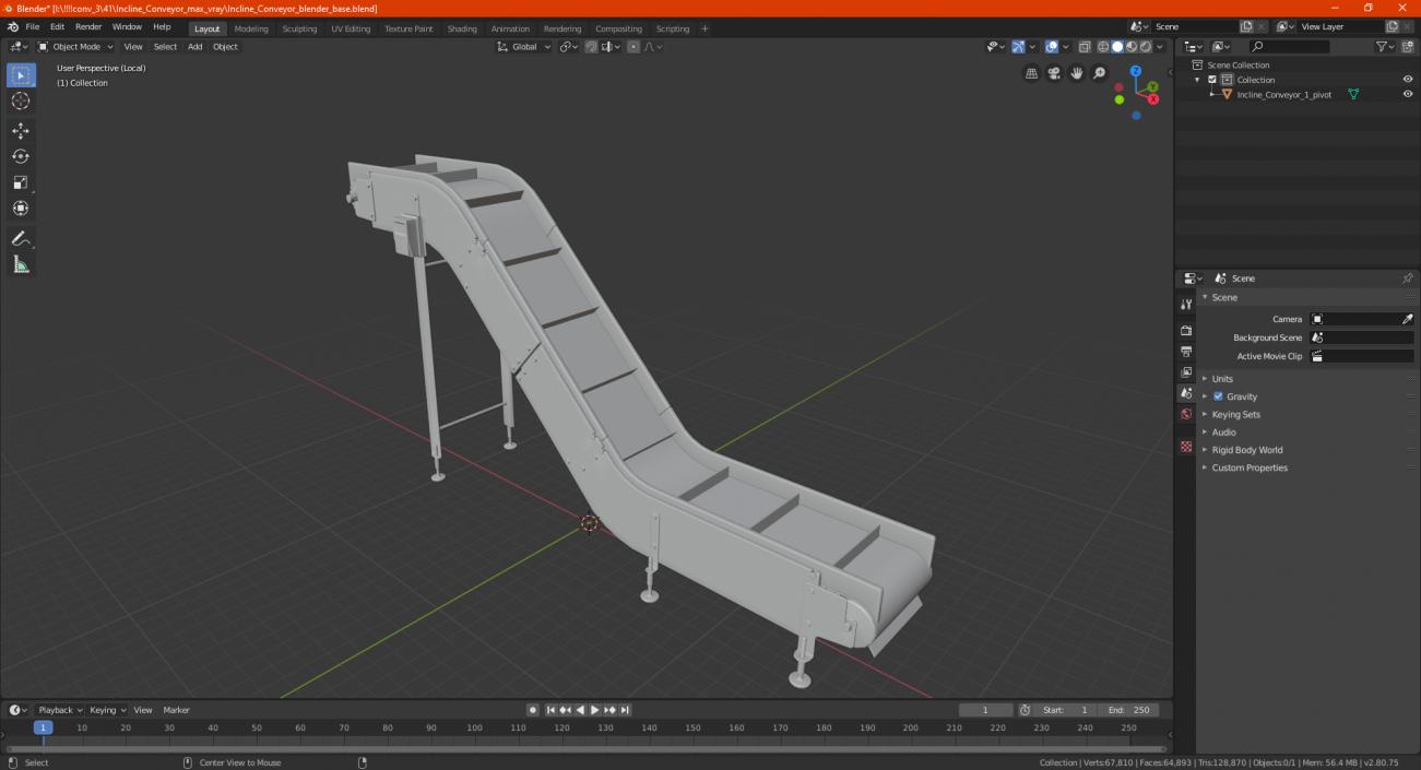 3D Incline Conveyor