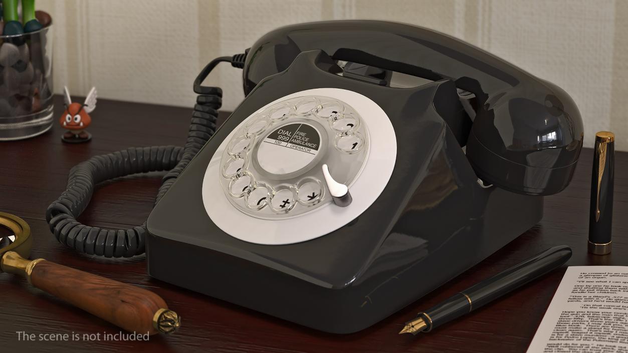 3D Retro Telephone Receivers 3D Models Collection