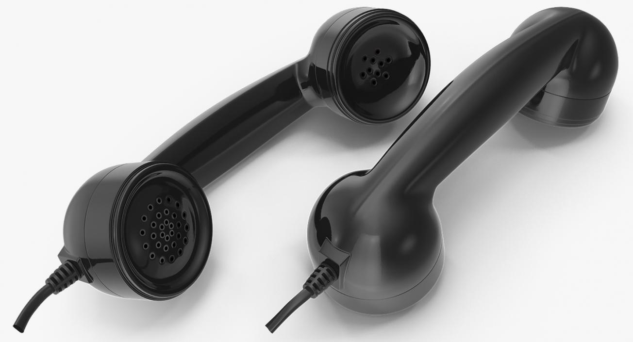 3D Retro Telephone Receivers 3D Models Collection