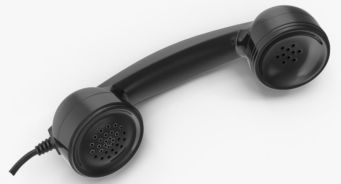 3D Retro Telephone Receivers 3D Models Collection