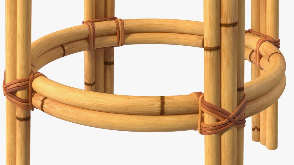 3D Hang Instrument on Bamboo Stool