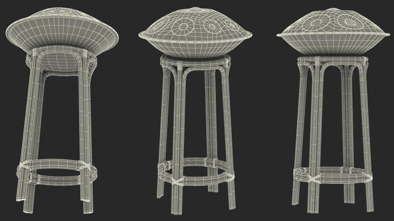 3D Hang Instrument on Bamboo Stool