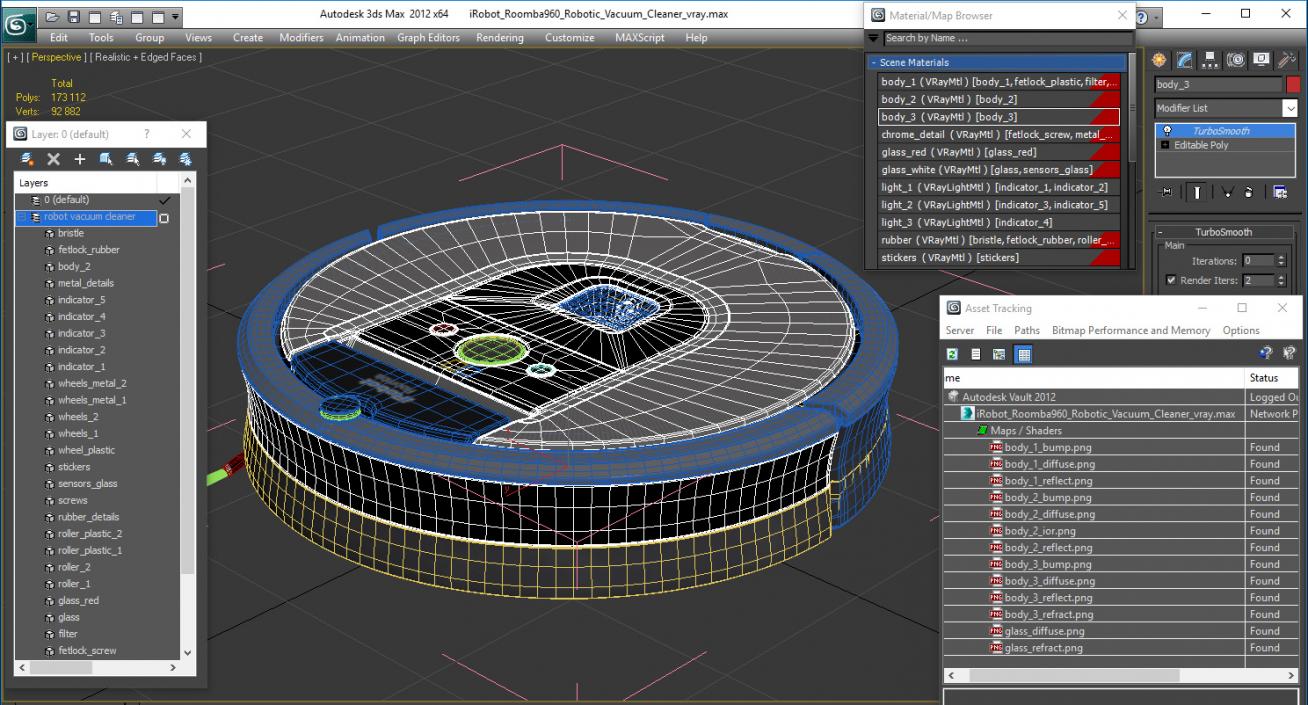 iRobot Roomba960 Robotic Vacuum Cleaner 3D model