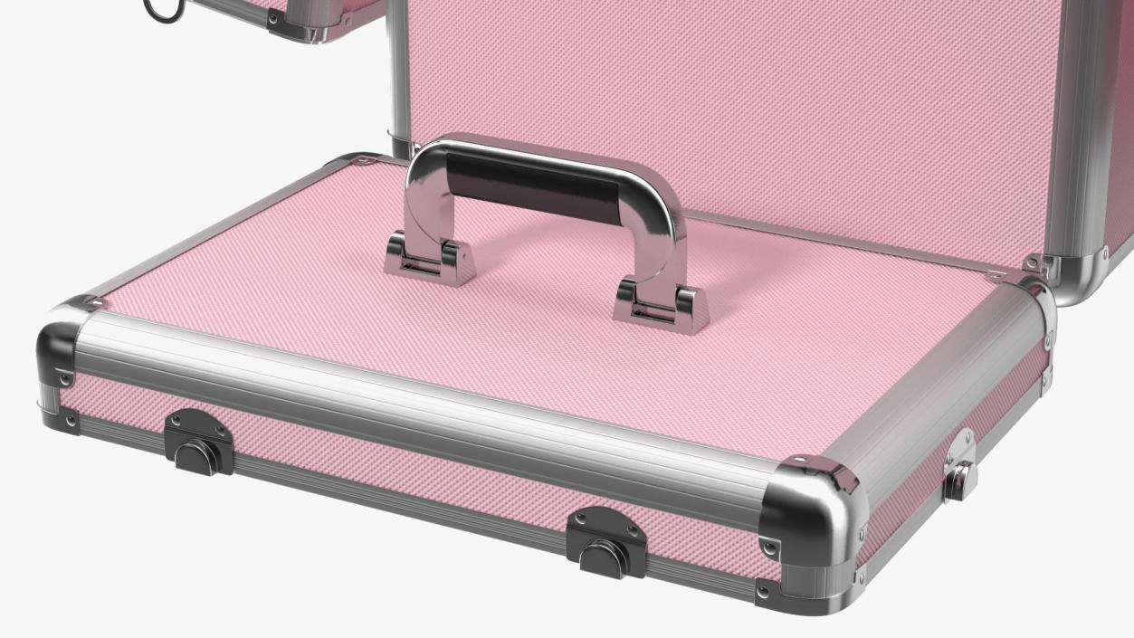 3D model Unfolded Yaheetech Makeup Case Pink