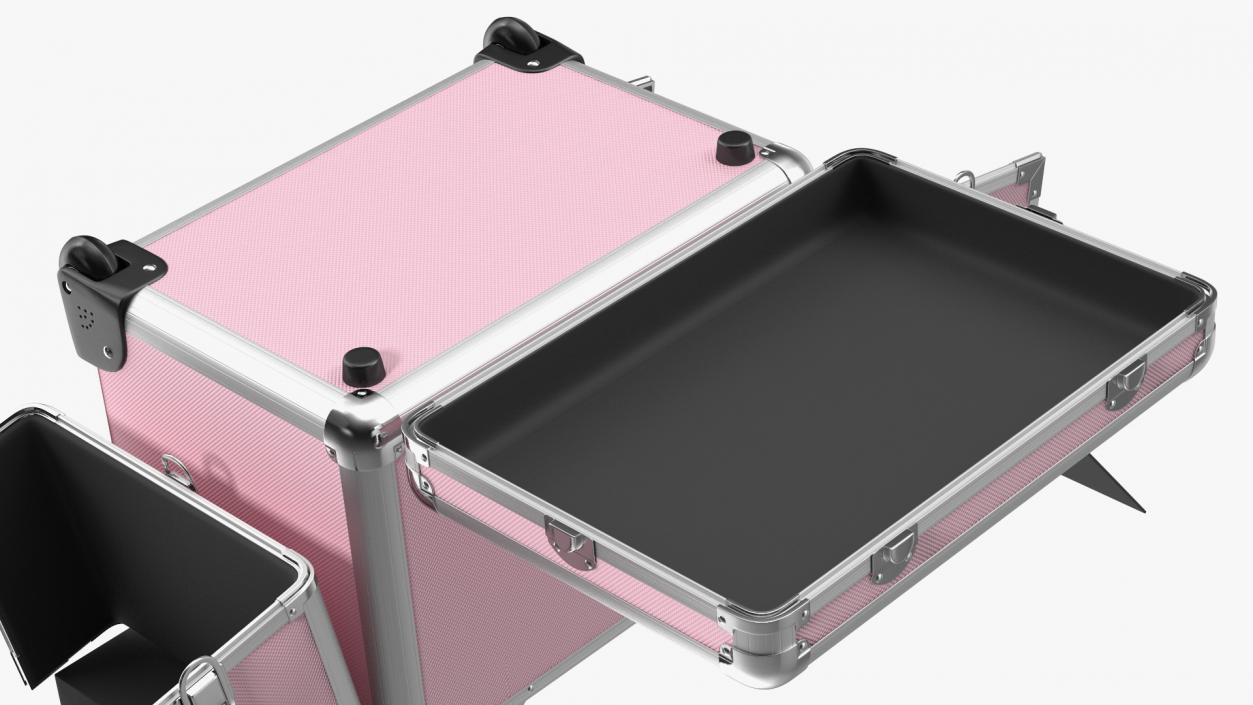 3D model Unfolded Yaheetech Makeup Case Pink