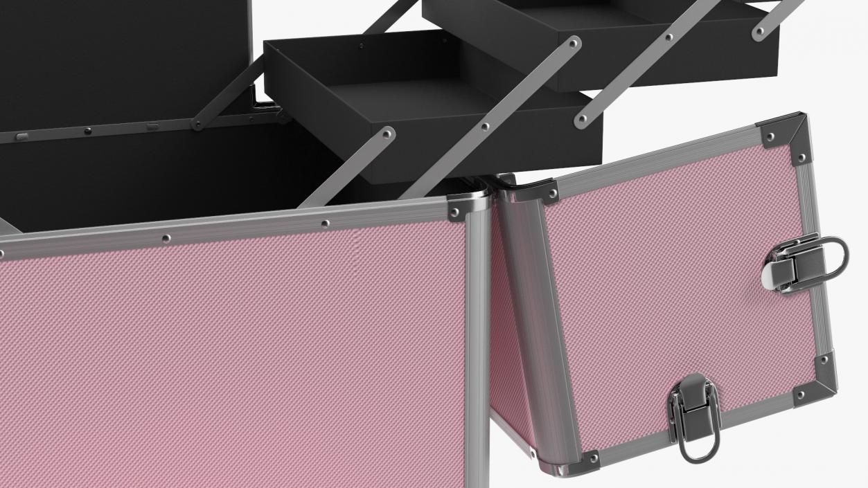 3D model Unfolded Yaheetech Makeup Case Pink