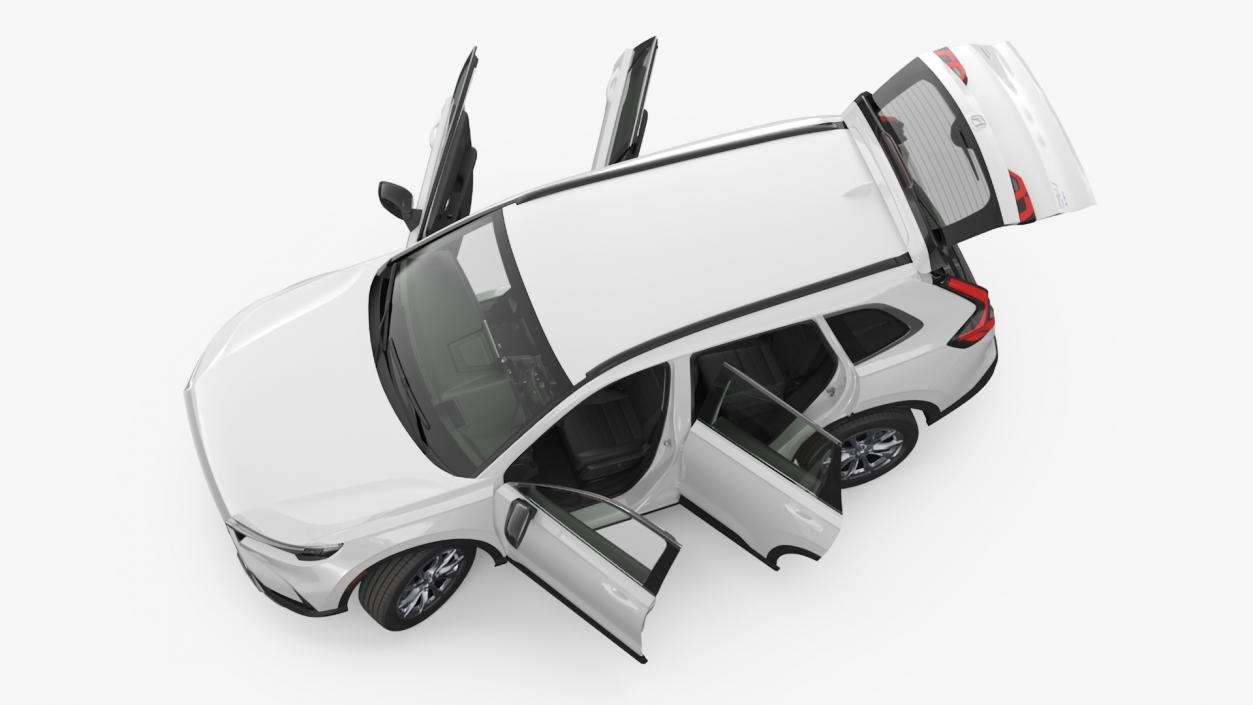 3D 2025 Honda CR-V White Rigged model