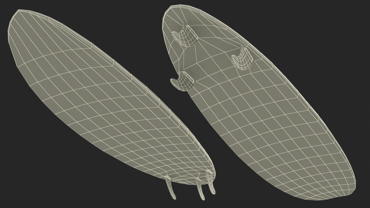 3D Funboard Surfboard model