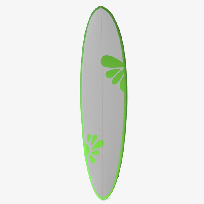 3D Funboard Surfboard model