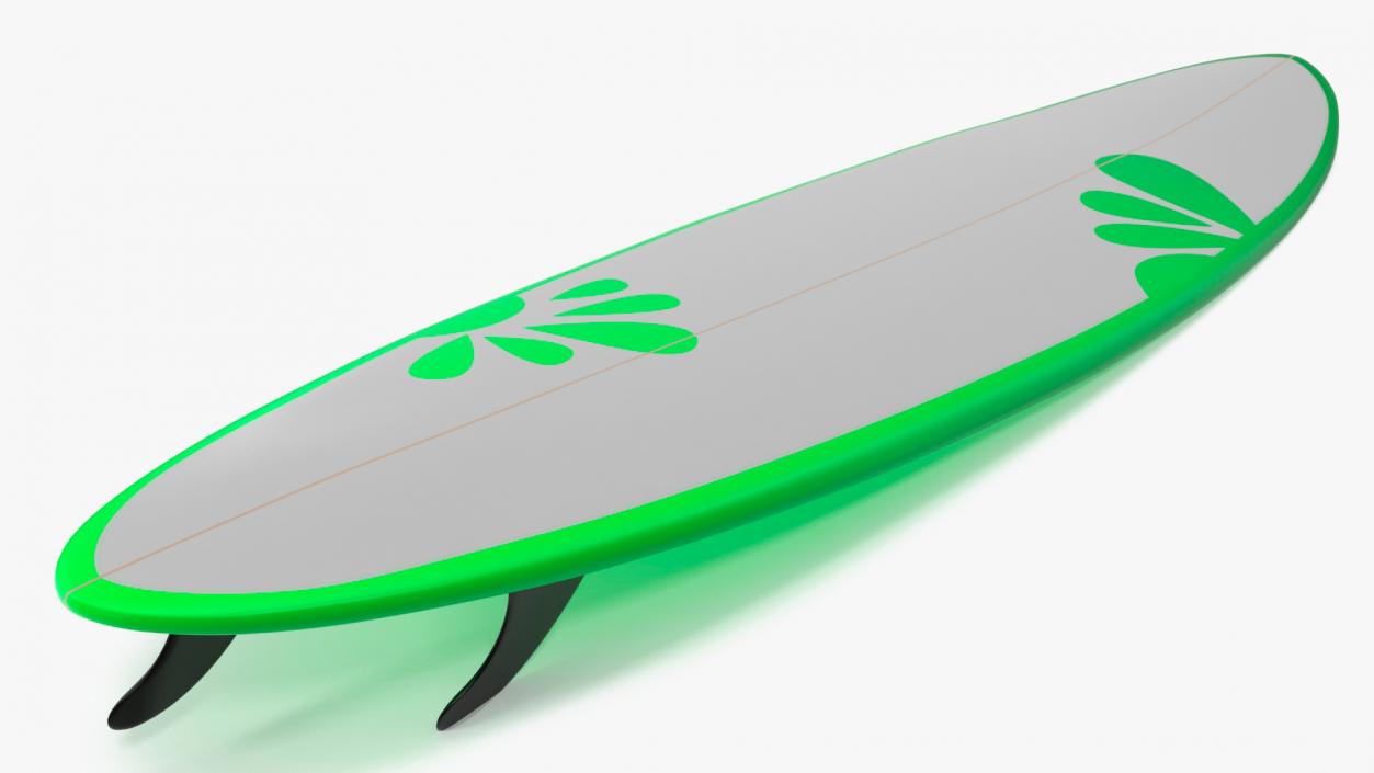 3D Funboard Surfboard model