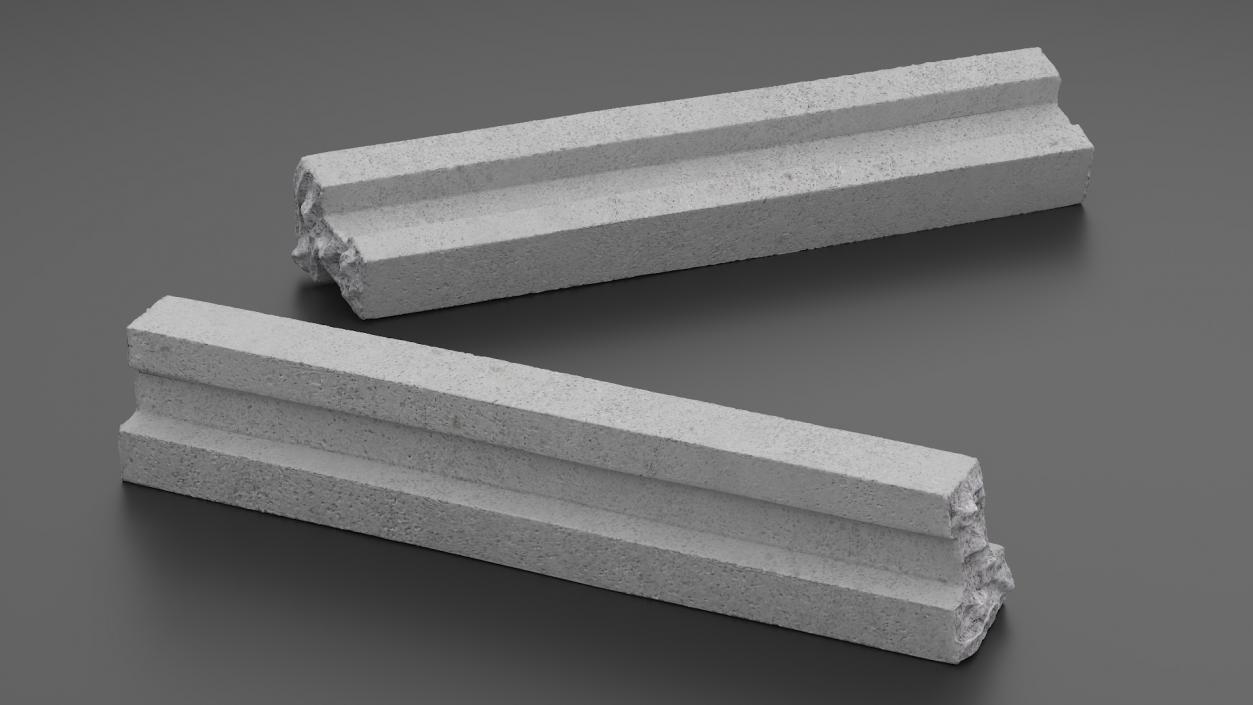 3D Concrete Floor T Beam