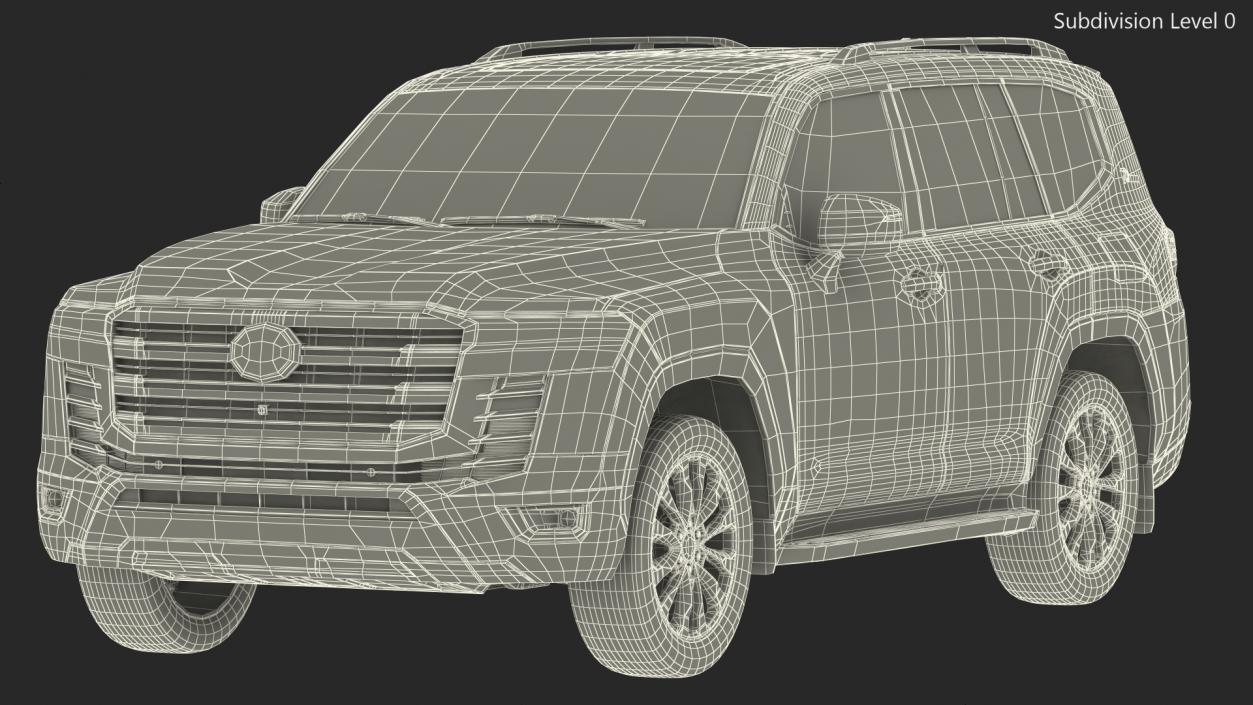 3D Toyota Land Cruiser 2022 Exterior Only model