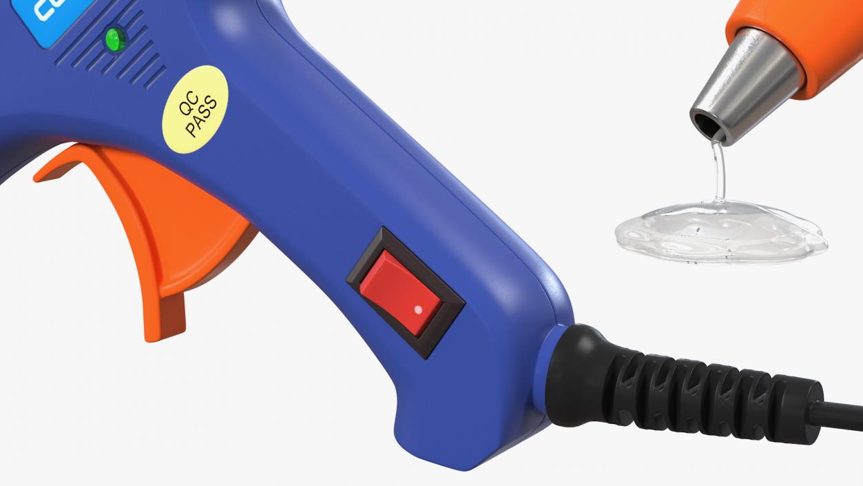 3D model CCbetter Hot Glue Gun with Glue Dripping