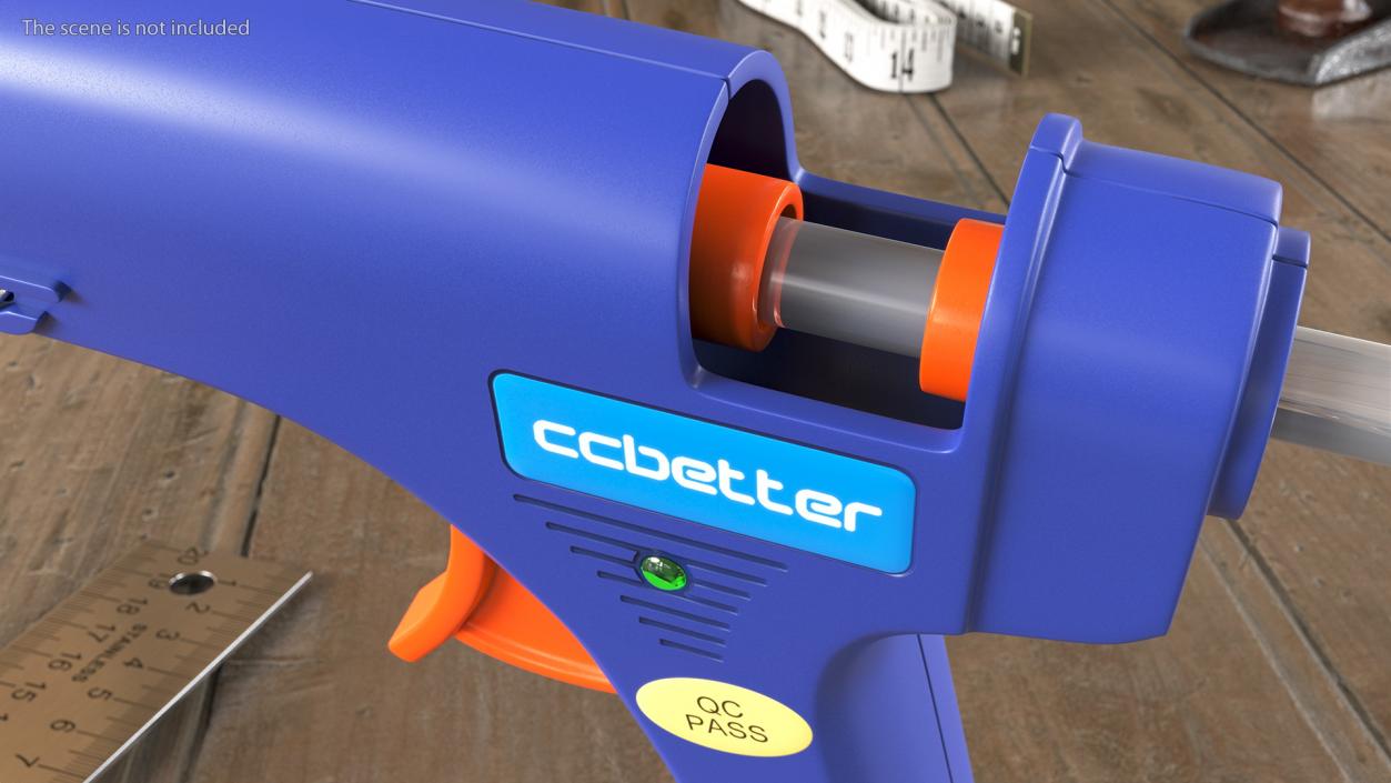 3D model CCbetter Hot Glue Gun with Glue Dripping