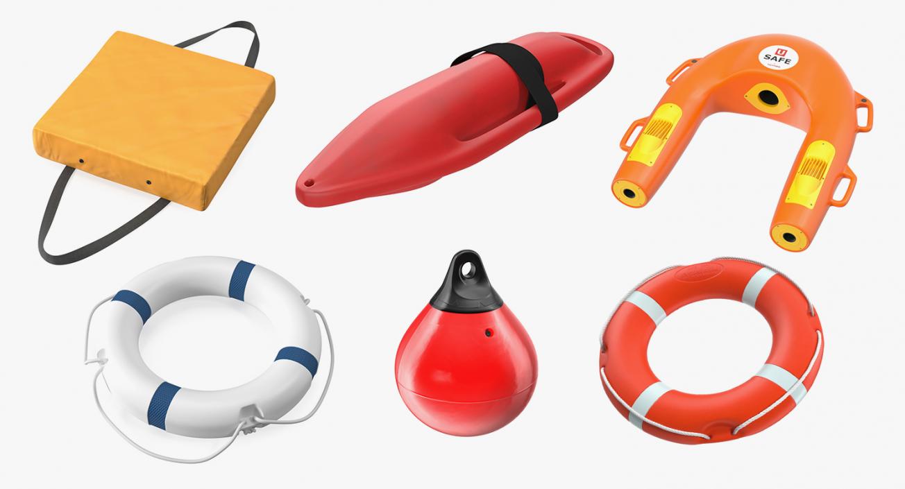 3D Life Buoys Collection 4 model