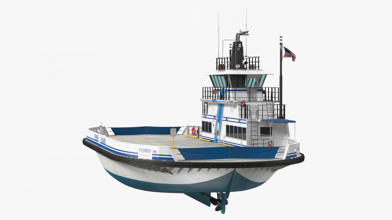 Fisher Island Ferry Ship 3D model