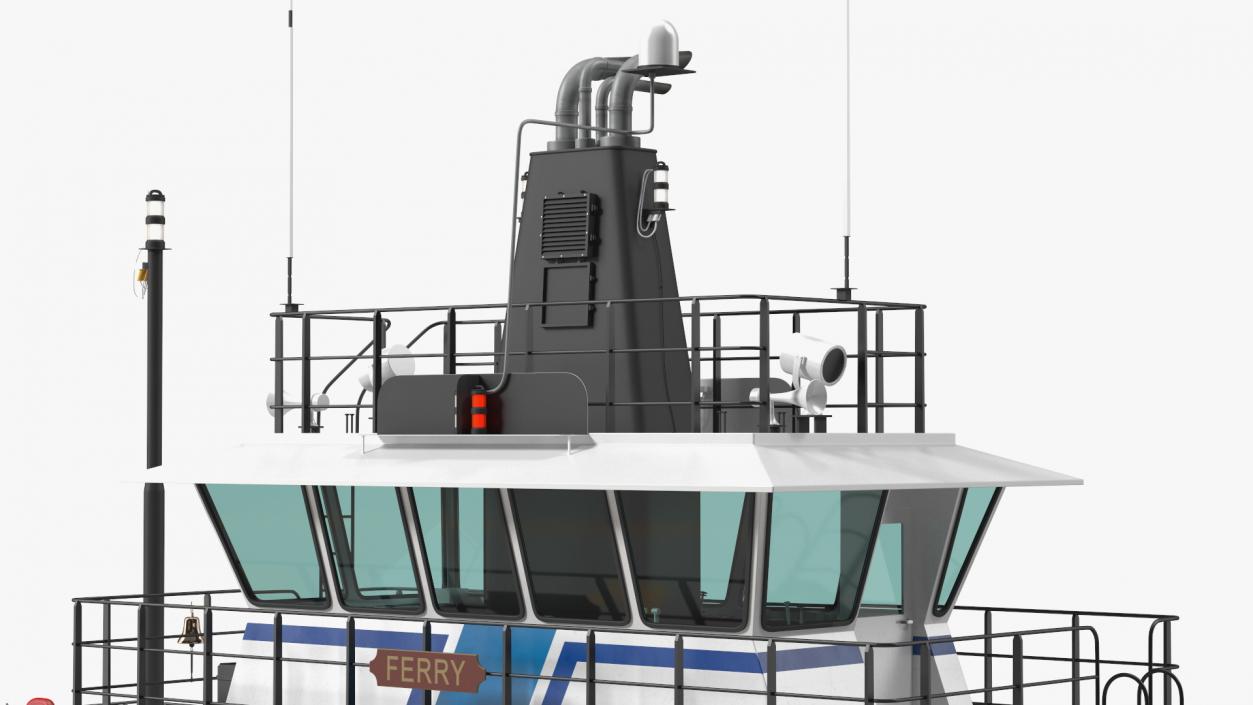 Fisher Island Ferry Ship 3D model