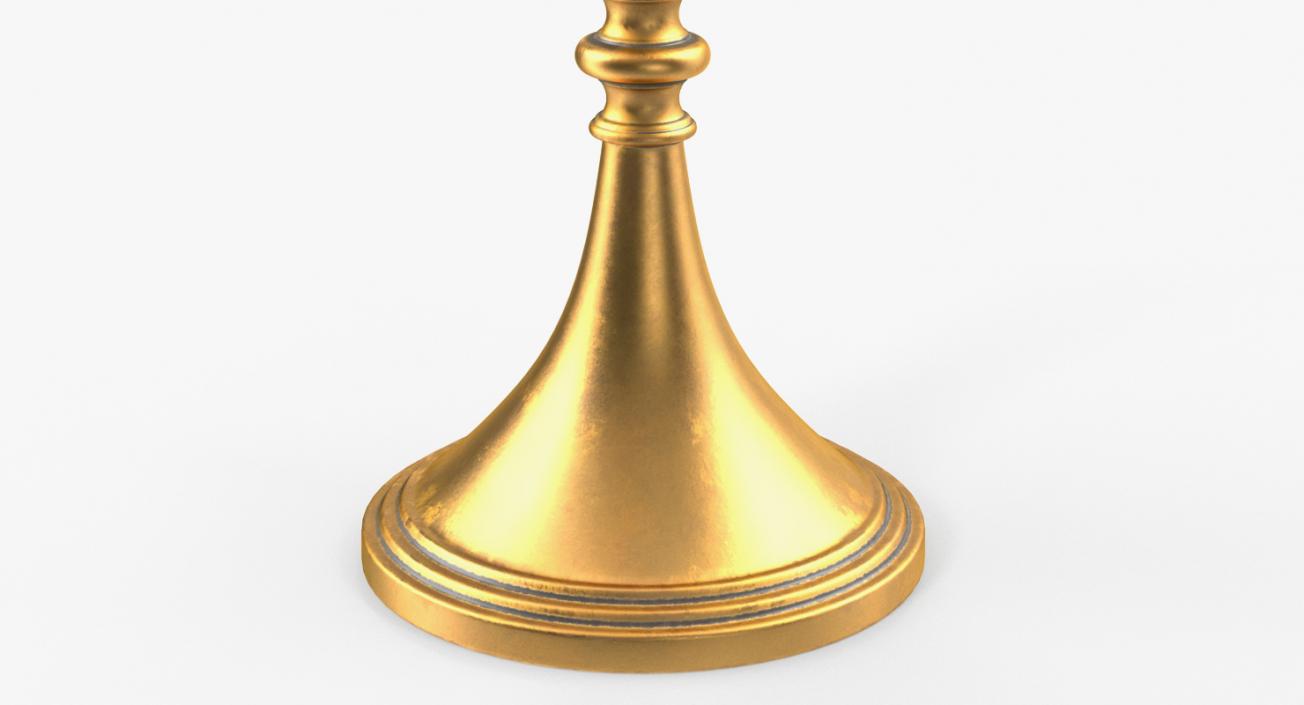 3D model Candlestick 5 Branch Gold