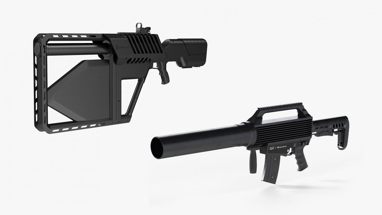 3D Anti Drone Guns Collection