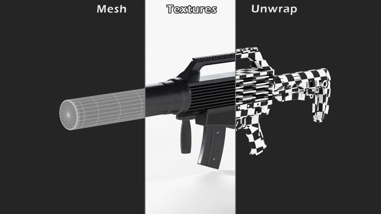 3D Anti Drone Guns Collection