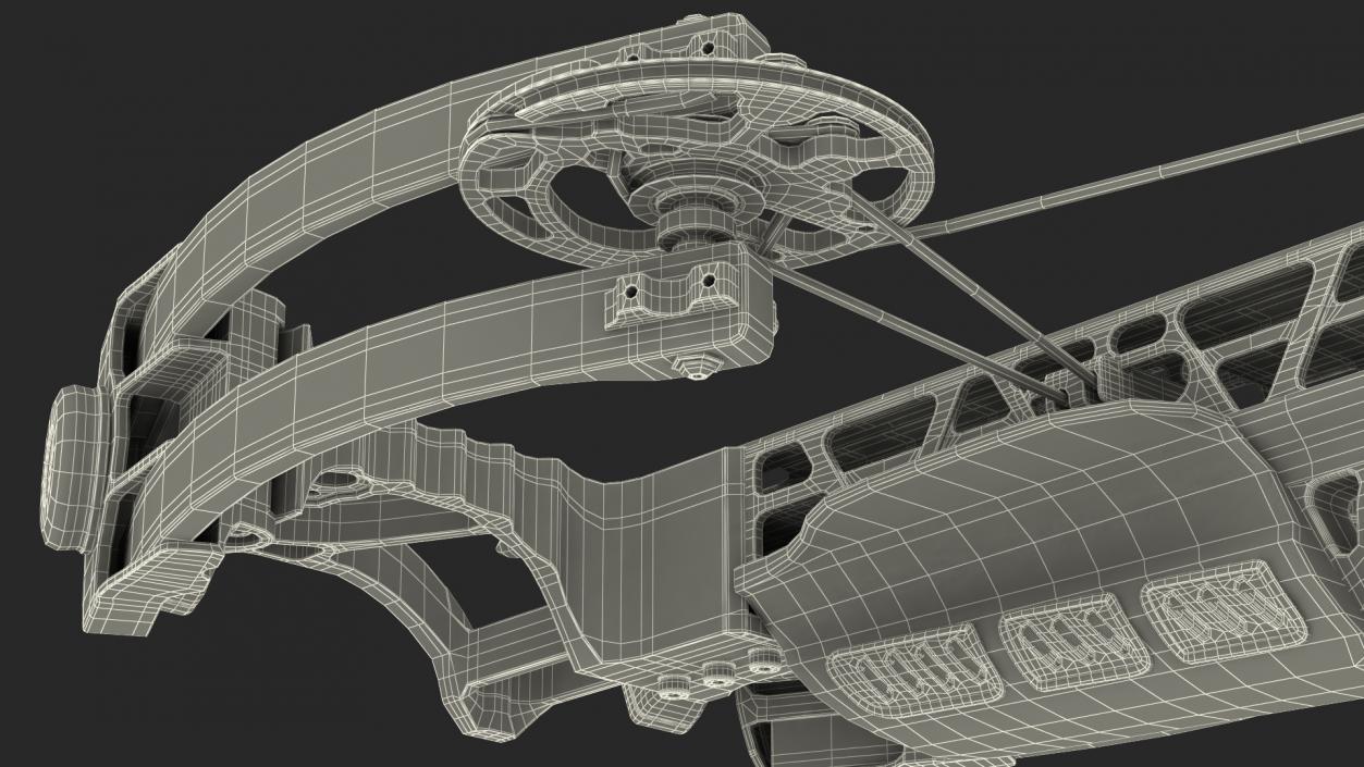 Crossbow Camo Generic with Arrow and Scope 3D