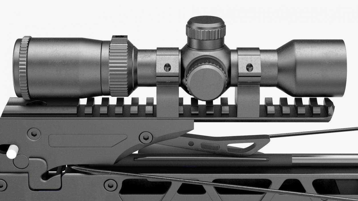 Crossbow Camo Generic with Arrow and Scope 3D