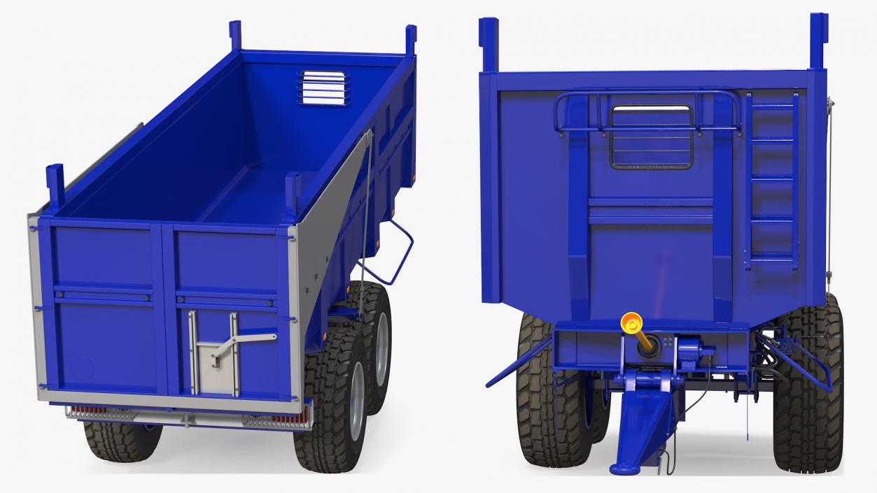 Body Tipper Trailer Clean Rigged 3D