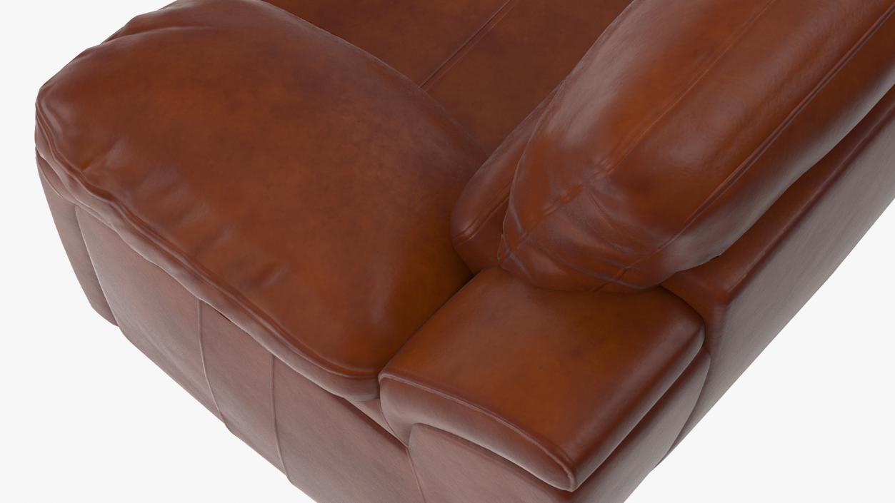 Brown Leather Chair 3D model